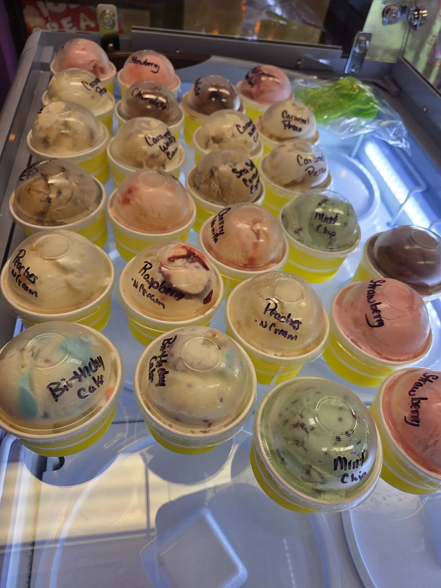 Ice cream sundae and milkshake available at Poppin' Delights